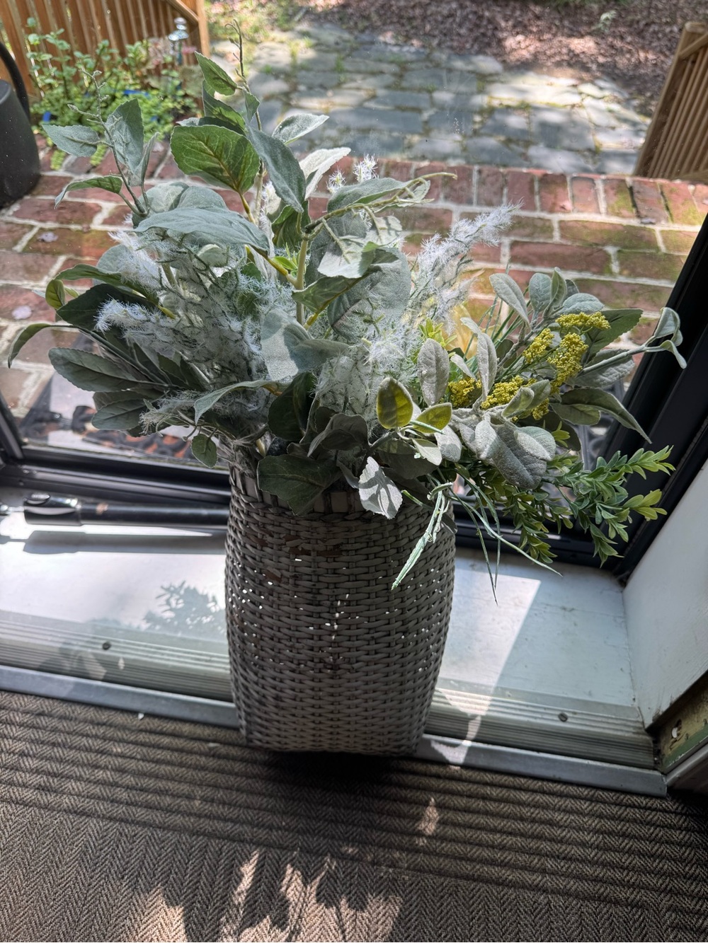 Hanging basket with florals included